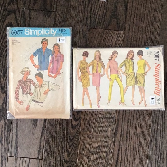 10 Vintage Sewing Patterns 1960’s 1970’s 32” bust - Picture 5 of 6